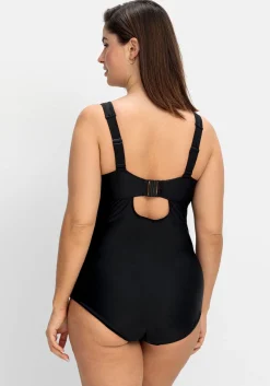 Badeanzug mit raffiniertem Rückenausschnitt<sheego Discount
