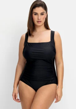 Badeanzug mit Raffung und Shaping-Einsatz<sheego Fashion