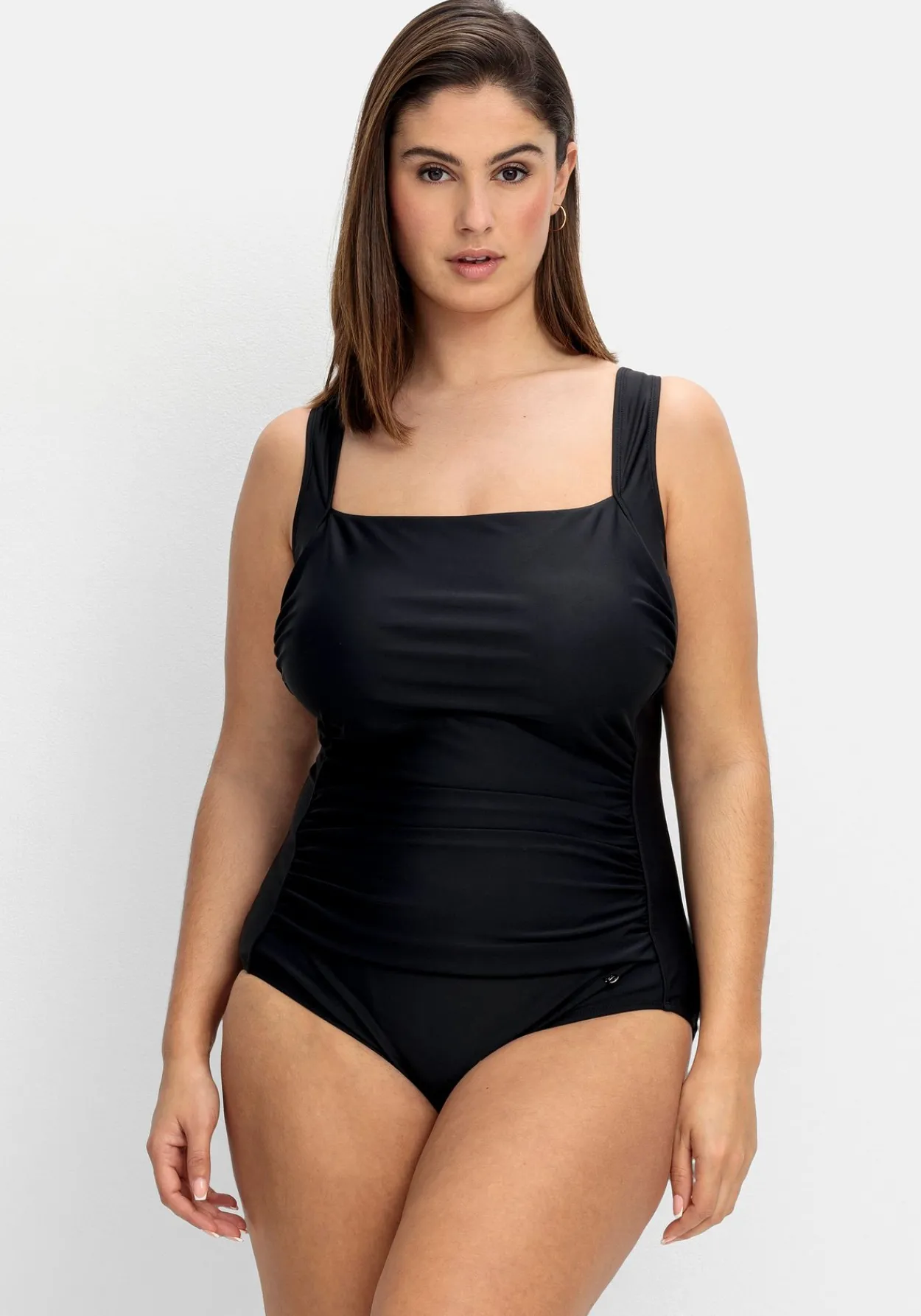 Badeanzug mit Raffung und Shaping-Einsatz<sheego Fashion