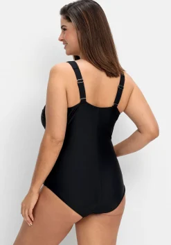 Badeanzug mit Raffung und Shaping-Einsatz<sheego Fashion