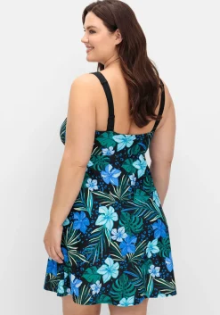 Badekleid mit Blumenprint und integrierter Hose<sheego Discount