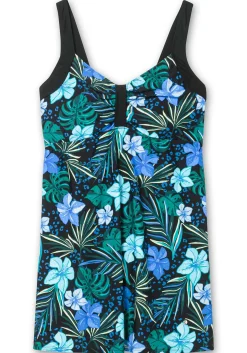Badekleid mit Blumenprint und integrierter Hose<sheego Discount