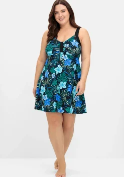 Badekleid mit Blumenprint und integrierter Hose<sheego Discount