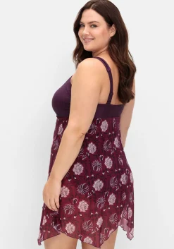Badekleid mit Mesh-Rock und Shaping-Effekt<sheego by Joe Browns Clearance
