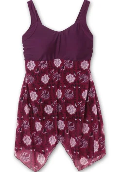 Badekleid mit Mesh-Rock und Shaping-Effekt<sheego by Joe Browns Clearance