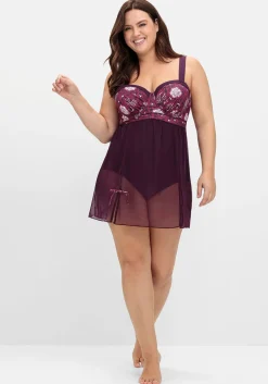Badekleid mit Mesh-Rock und Shaping-Effekt<sheego by Joe Browns Online