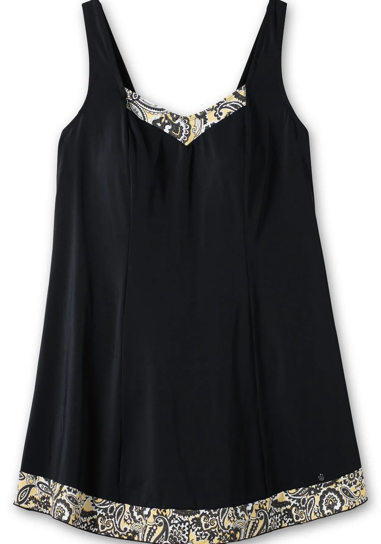Badekleid mit V-Ausschnitt und Kontrast-Partien<sheego Clearance