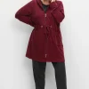 Bademantel mit Reißverschluss und Kapuze<sheego Fashion
