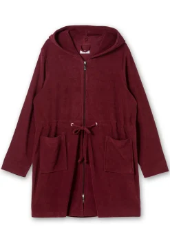 Bademantel mit Reißverschluss und Kapuze<sheego Fashion