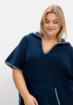 Bade-Poncho mit Kapuze, aus Frottee<sheego Outlet