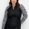 Badeshirt mit langen Ärmeln und Reißverschluss<sheego Outlet