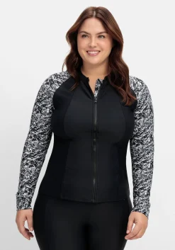 Badeshirt mit langen Ärmeln und Reißverschluss<sheego Outlet