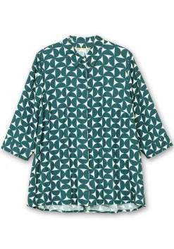 Bedruckte Bluse in schwingender A-Linie<sheego Clearance