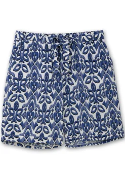 Bedruckte Schlupf-Bermudas mit Bindegürtel<sheego Discount