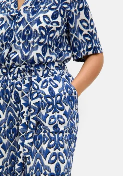 Bedruckte Schlupf-Bermudas mit Bindegürtel<sheego Discount