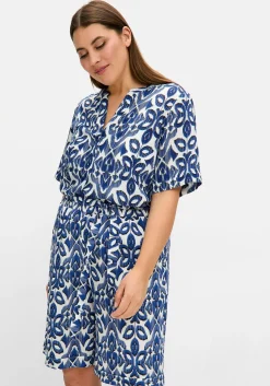 Bedruckte Schlupf-Bermudas mit Bindegürtel<sheego Discount