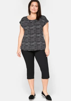 Bengalin-Hose in Caprilänge mit Schlupfbund<sheego Discount