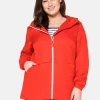 Übergangsjacke aus Microfaser, mit Kapuze<sheego New