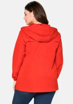 Übergangsjacke aus Microfaser, mit Kapuze<sheego New