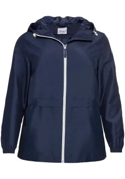 Übergangsjacke aus Microfaser, mit Kapuze<sheego Clearance