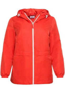 Übergangsjacke aus Microfaser, mit Kapuze<sheego New
