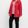 Übergangsjacke mit Kapuze und Kontrastdetails<sheego New
