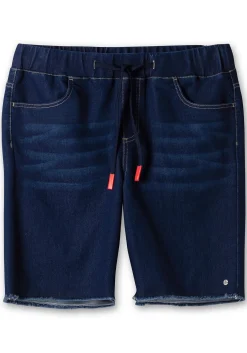 Bermudas aus Sweat-Denim, mit offenem Saum<sheego Outlet
