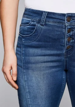 Bermudas aus Sweat-Denim mit Teilungsnaht<sheego Fashion