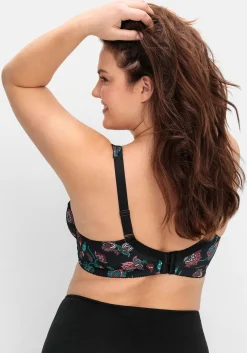 Bügel-BH mit Paisleydruck und Spitze<sheego Discount