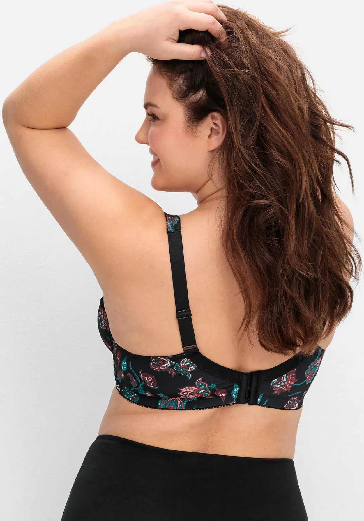 Bügel-BH mit Paisleydruck und Spitze<sheego Discount