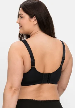 Bügel-BH mit Spitze und Kontrastfutter aus Mesh<sheego Clearance