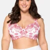 Bügel-BH mit Stickereispitze und Mesh-Einsätzen<sheego Hot