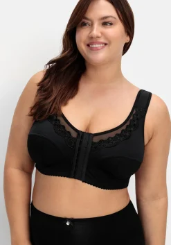 Bügelloser BH mit Spitze und Vorderverschluss<sheego Sale