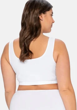 BH ohne Bügel in Bustier-Form, mit Spitzenborte<sheego Sale