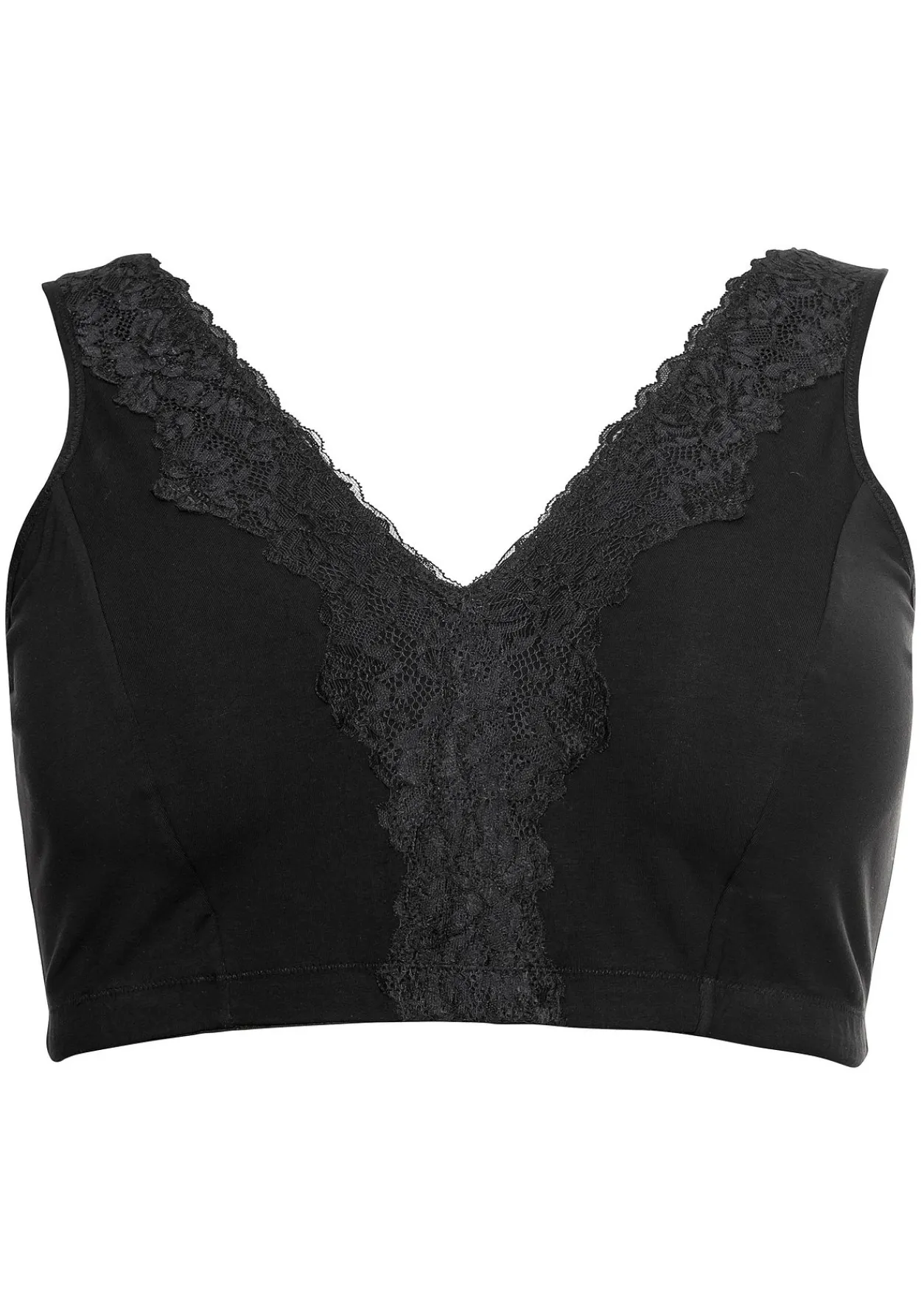 BH ohne Bügel in Bustier-Form, mit Spitzenborte<sheego Fashion