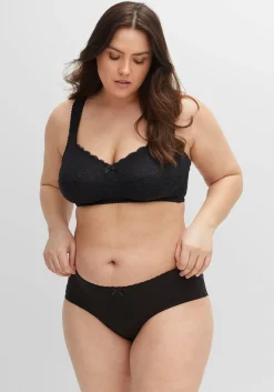 BH ohne Bügel mit leicht transparenter Spitze<sheego Fashion