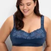 BH ohne Bügel, mit Spitze und leicht glänzend<sheego Fashion