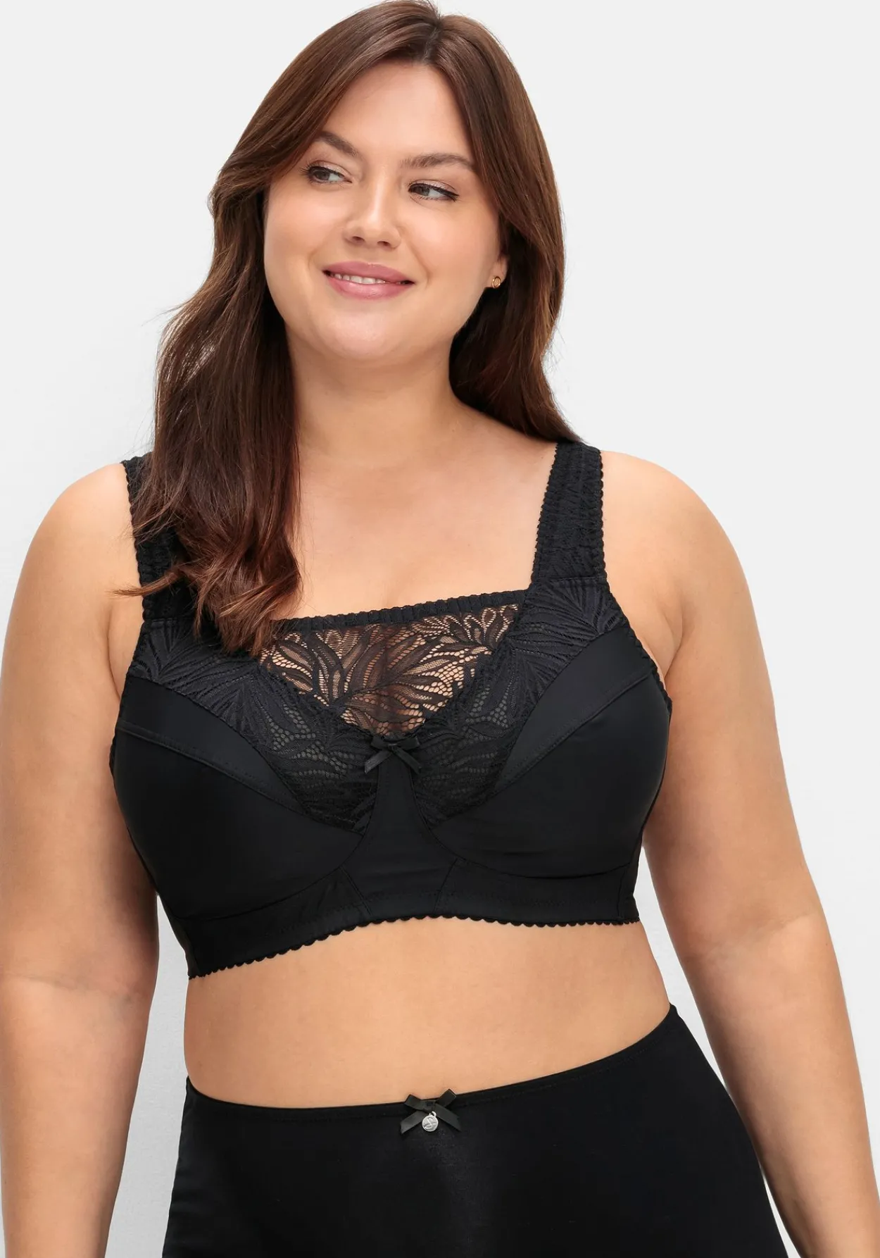 BH ohne Bügel, mit Spitzeneinsatz<sheego Online
