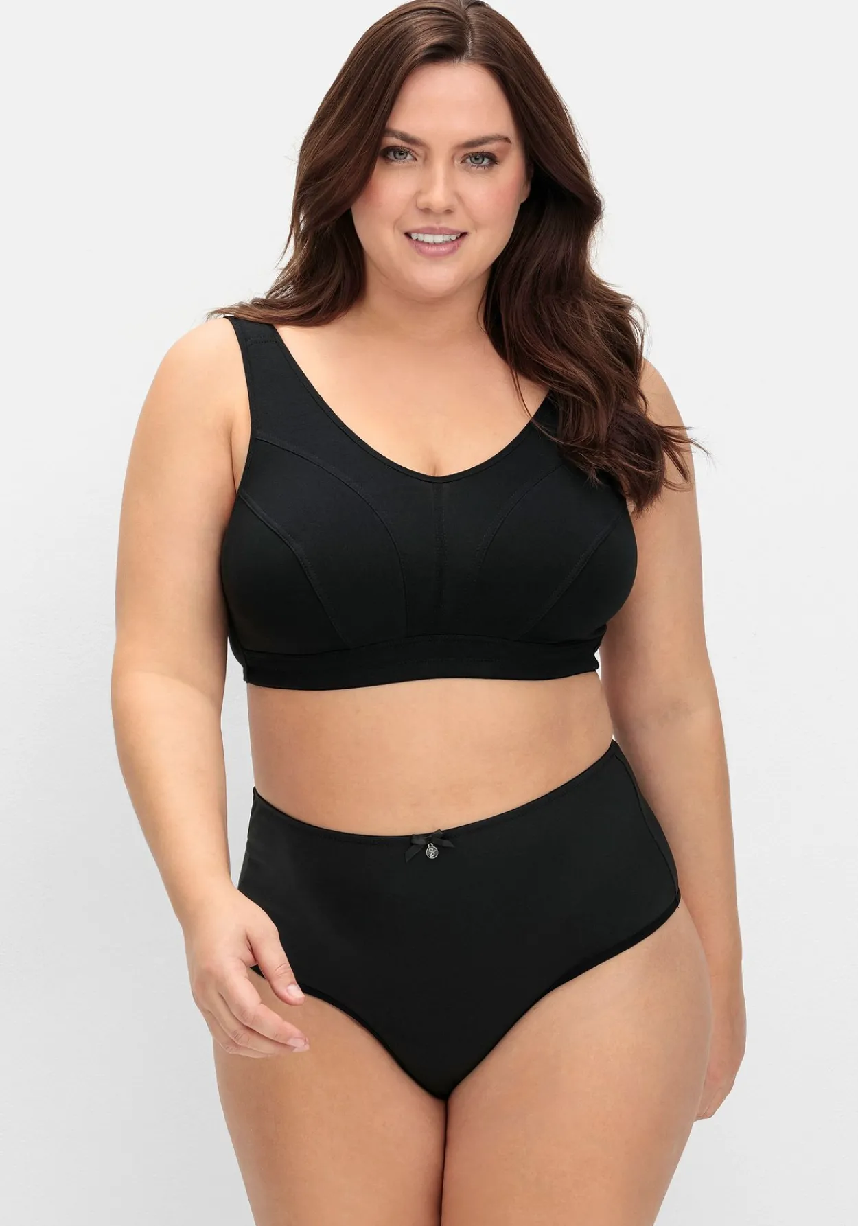 BH ohne Bügel mit transparenten Mesh-Einsätzen<sheego Sale