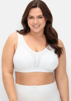 BH ohne Bügel mit transparenten Mesh-Einsätzen<sheego Clearance