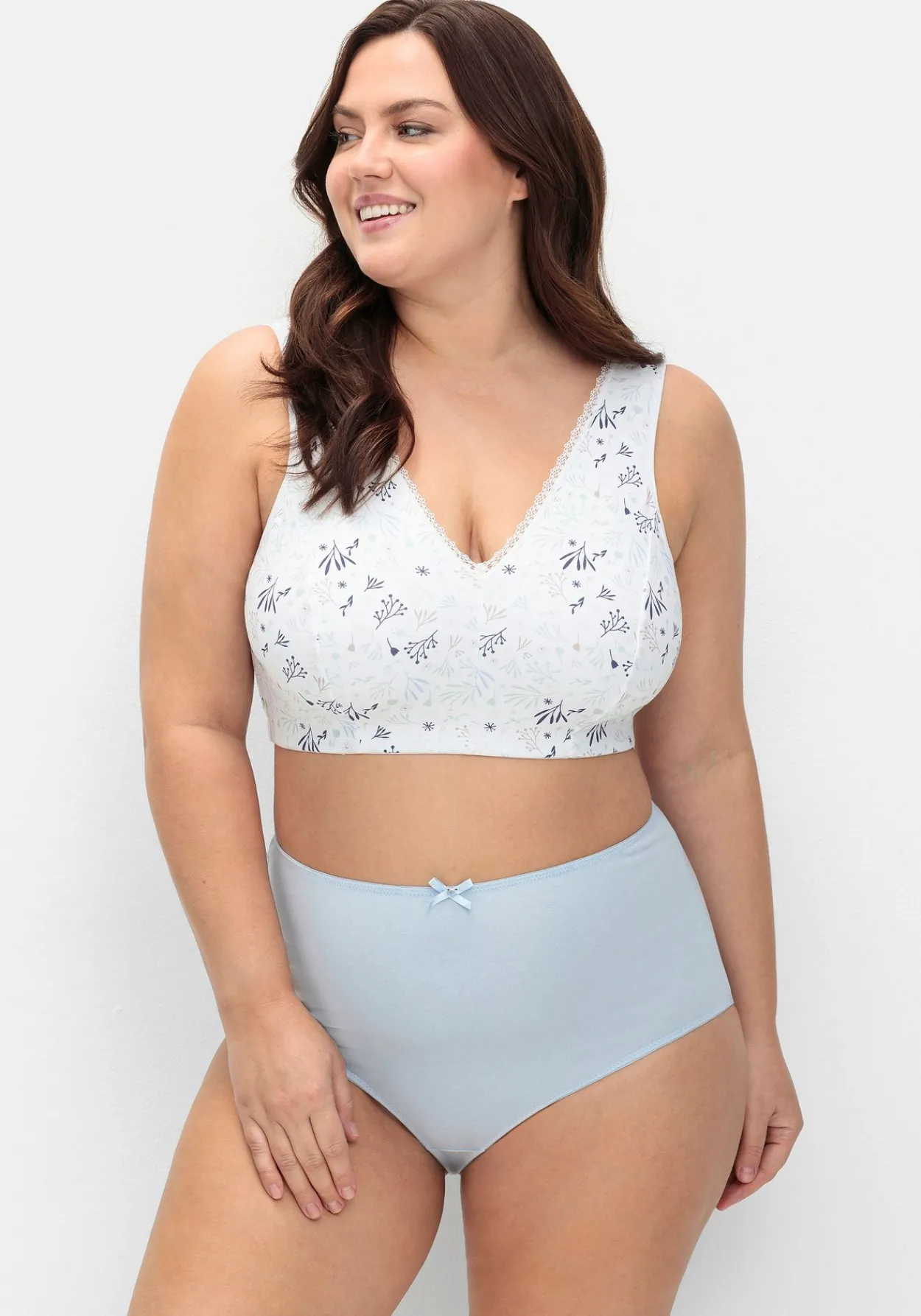 BH-Bustier ohne Bügel, mit Blumenmuster<sheego Best