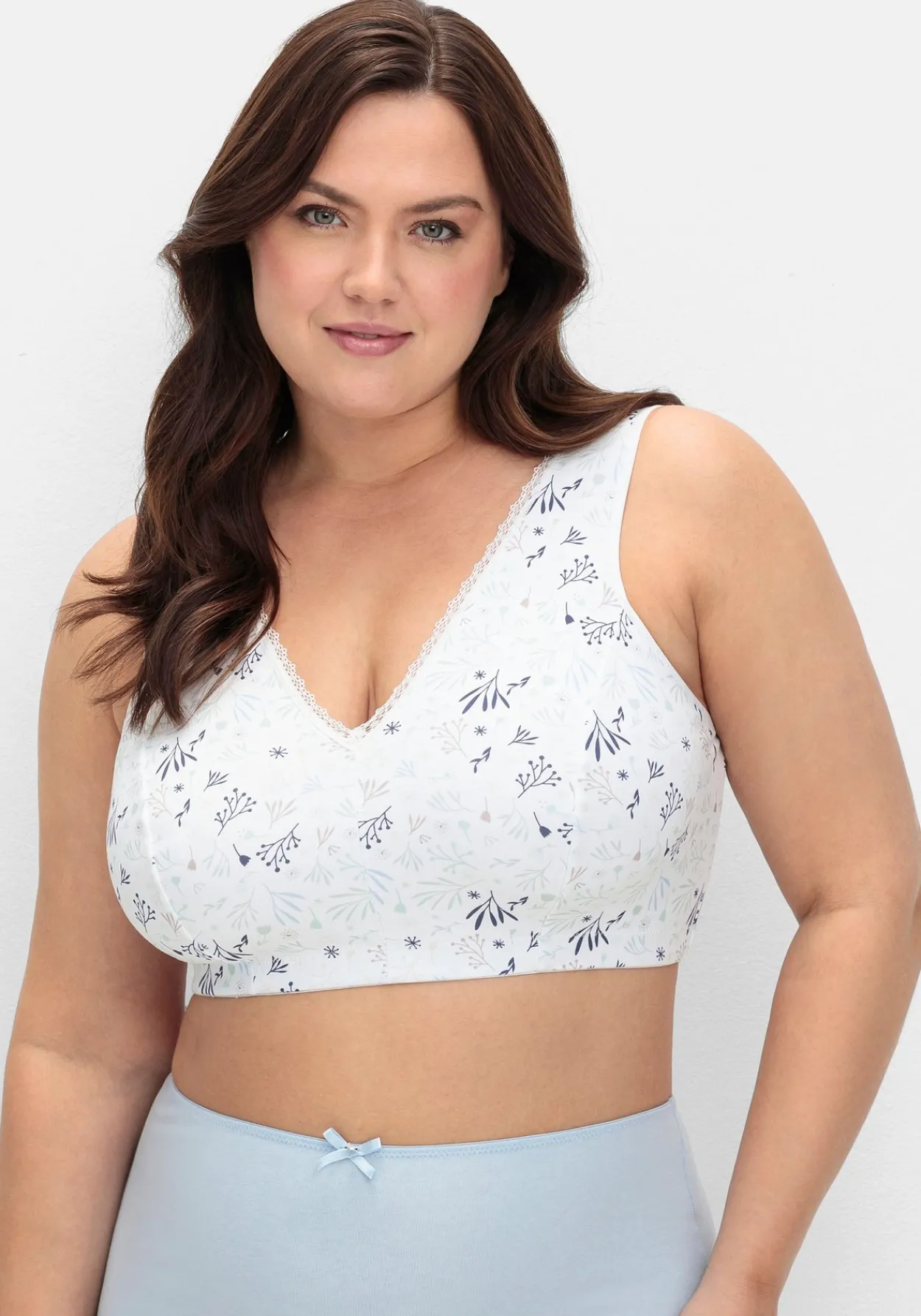 BH-Bustier ohne Bügel, mit Blumenmuster<sheego Best