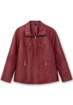 Bikerjacke in Lederoptik<sheego Fashion