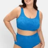 Bikini-Bustier mit Blumen-Struktur und Softcups<sheego New