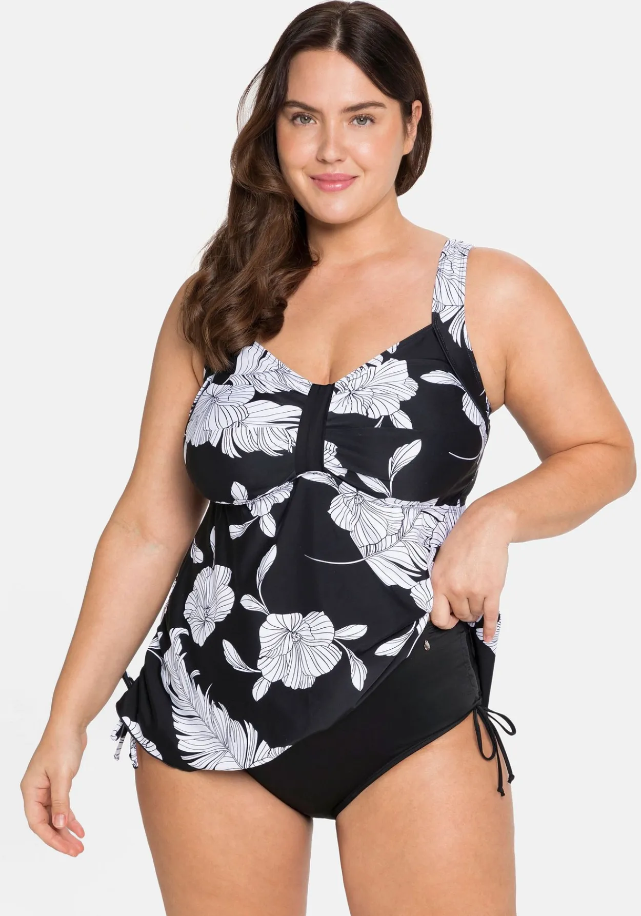 Bikinihose mit Shaping-Einsatz, seitliche Raffung<sheego Online