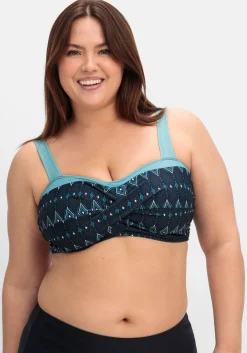 Bikini-Oberteil in Wickeloptik, ohne Bügel<sheego Online