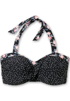 Bikinioberteil in Wickeloptik, mit Neckholder-Träger<sheego Clearance