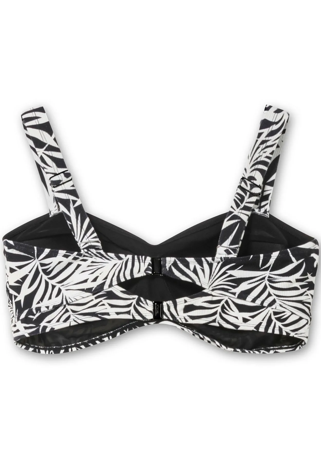 Bikini-Oberteil in Wickeloptik, mit Blätterprint<sheego Online