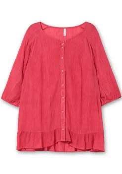 Bluse aus Crêpe, mit Volants am Saum<sheego New