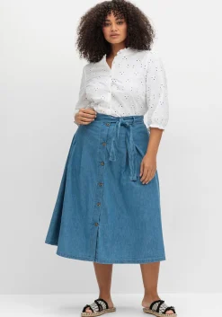 Bluse aus Lochspitze, mit Rüschen-Details<sheego Sale